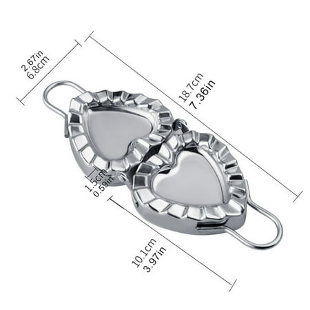 Zlekejiko Steel Dumpling Dumpling Stainless Dumpling Tool Mould Creative Heart-shaped Artifact Skin Cake Mould
Zlekejiko Steel Dumpling Dumpling Stainless Dumpling Tool Mould Creative Heart-shaped Artifact Skin Cake Mould