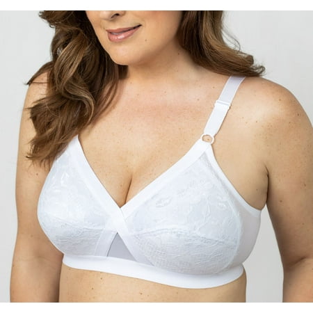 Instant Shaping Wire Free Crossover Lace Bra