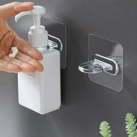 4Pcs Wall-mounted Hooks Self-adhesive Waterproof Transparent Shampoo Dispenser Bottle Holder Plastic Hooks for Home
4Pcs Wall-mounted Hooks Self-adhesive Waterproof Transparent Shampoo Dispenser Bottle Holder Plastic Hooks for Home
