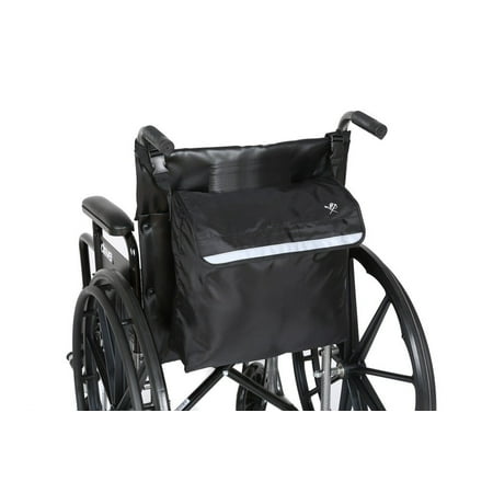 Wheelchair Backpack Bag - Black - Great accessory pack for your mobility devices. Fits most Scooters, Walkers, Rollators - Manual, Powered or Electric Wheelchairs