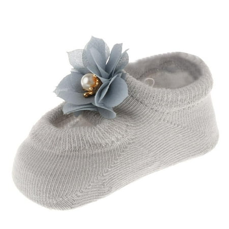 Cute Baby girls and boys slip Socks Infant Toddler Lace Slipper Shoes Boots 0-1Y