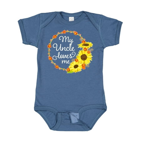 Inktastic My Uncle Loves Me with Sunflower Wreath Gift Baby Boy or Baby Girl Bodysuit
Inktastic My Uncle Loves Me with Sunflower Wreath Gift Baby Boy or Baby Girl Bodysuit