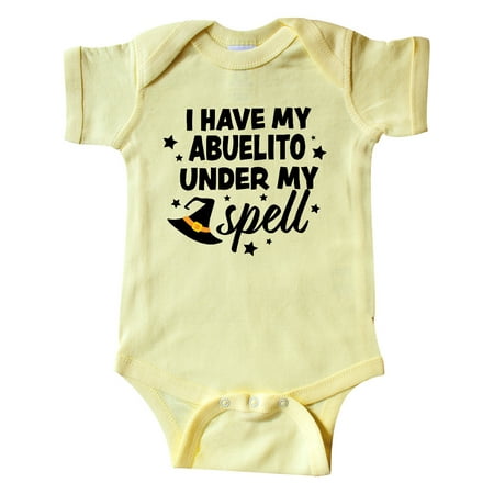 Inktastic I Have My Abuelito Under My Spell with Cute Witch Hat Gift Baby Boy or Baby Girl Bodysuit
Inktastic I Have My Abuelito Under My Spell with Cute Witch Hat Gift Baby Boy or Baby Girl Bodysuit