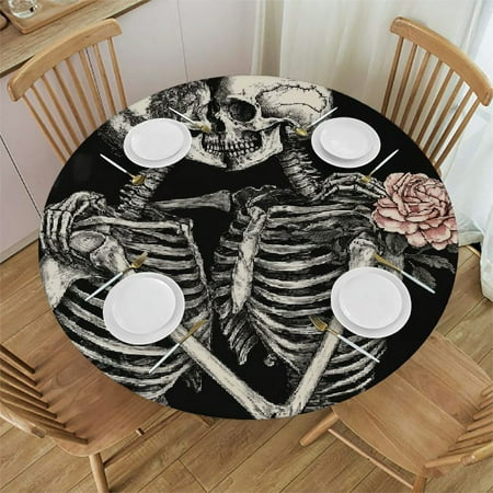 HYKY Skeleton Flower Vanitas Round Tablecloth 100% Polyester Waterproof Resistant Fabric for Home Kitchen/Parties/Holiday Dinner 31 -35
HYKY Skeleton Flower Vanitas Round Tablecloth 100% Polyester Waterproof Resistant Fabric for Home Kitchen/Parties/Holiday Dinner 31 -35