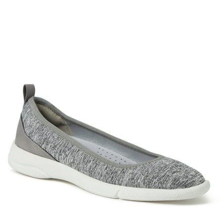 Dearfoams Women s Mia Ballet Flat Indoor/Outdoor Slip Ons