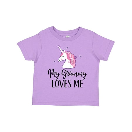 Inktastic Grammy Loves Me Unicorn Girls Gift Toddler Toddler Girl T-Shirt