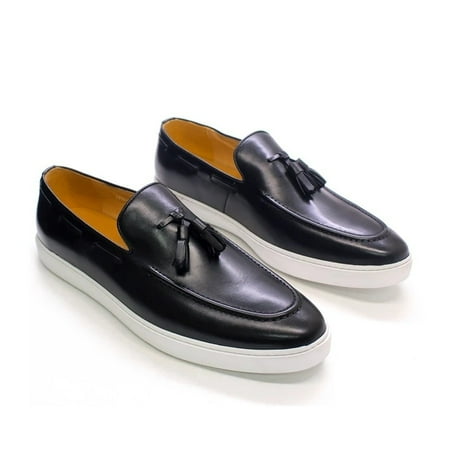 Men‘s Genuine Leather Comfortable Whole-cut Casual Tassel Loafers Formal Dress Shoes
Men‘s Genuine Leather Comfortable Whole-cut Casual Tassel Loafers Formal Dress Shoes