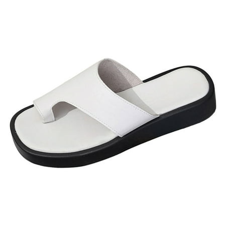 MIASHUI Womens Sandals Shoes Casual Solid Colour Beach Outwear Clip Toe Thick Bottom Flat Bottom Large Size Sandals Slippers Casual Summer Shoes White 7.5
MIASHUI Womens Sandals Shoes Casual Solid Colour Beach Outwear Clip Toe Thick Bottom Flat Bottom Large Size Sandals Slippers Casual Summer Shoes White 7.5