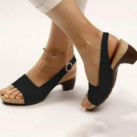 Charkshoes Comfortable Elegant Low Chunky Heel Sandals Women s Open Toe Steady Chunky Cork Sandals Buckle Strap Sandals
Charkshoes Comfortable Elegant Low Chunky Heel Sandals Women s Open Toe Steady Chunky Cork Sandals Buckle Strap Sandals