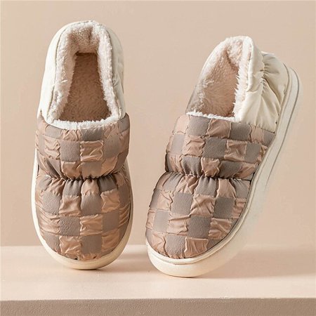 PIKADINGNIS Men Women Home Slippers Autumn Winter House Shoes Fashion Chessboard Grid Cotton Loafers Waterproof Platform Indoor Home Slipper
PIKADINGNIS Men Women Home Slippers Autumn Winter House Shoes Fashion Chessboard Grid Cotton Loafers Waterproof Platform Indoor Home Slipper