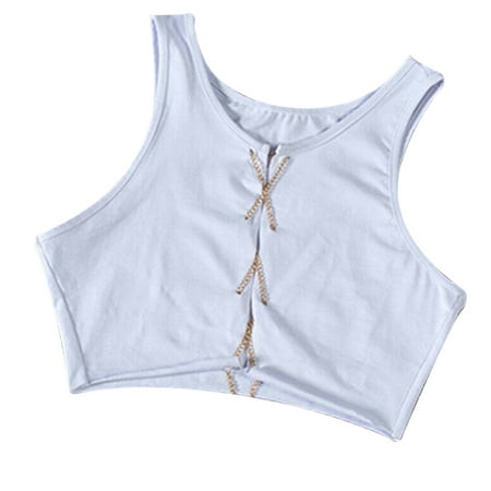 Women Metal Bralette Bra Body Chain Crop Tops Sleeveless Vest Top for Summer S White
Women Metal Bralette Bra Body Chain Crop Tops Sleeveless Vest Top for Summer S White
