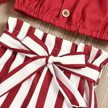Cathalem Baby Girl Outfit 3-6 Months Shirt Ruffle Shoulder Outfits Tops Striped Shorts Off Girls T Kids Baby Toddler Big Fit Girl Childrenscostume Red 3-4 Years
Cathalem Baby Girl Outfit 3-6 Months Shirt Ruffle Shoulder Outfits Tops Striped Shorts Off Girls T Kids Baby Toddler Big Fit Girl Childrenscostume Red 3-4 Years