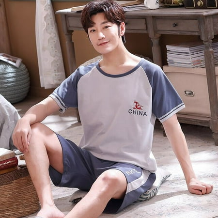 QWZNDZGR Summer Men Pyjamas Short Cotton Cartoon Pajamas Set Casual Striped Sleepwear Pyjamas Nightwear Pijamas Size 3XL Home Clothiing
QWZNDZGR Summer Men Pyjamas Short Cotton Cartoon Pajamas Set Casual Striped Sleepwear Pyjamas Nightwear Pijamas Size 3XL Home Clothiing