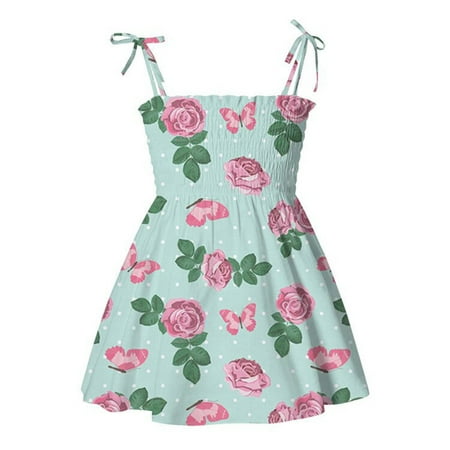 QWERTYU Infant Baby Toddler Child Children Kids Summer Dresses Floral Sundress Square Neck Sleeveless Dress for Girl 1Y-6Y 90
QWERTYU Infant Baby Toddler Child Children Kids Summer Dresses Floral Sundress Square Neck Sleeveless Dress for Girl 1Y-6Y 90