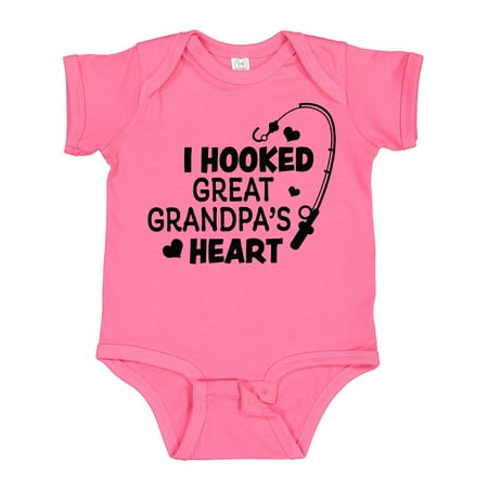 Inktastic I Hooked Great Grandpa s Heart with Fishing Rod Gift Baby Boy or Baby Girl Bodysuit
Inktastic I Hooked Great Grandpa s Heart with Fishing Rod Gift Baby Boy or Baby Girl Bodysuit