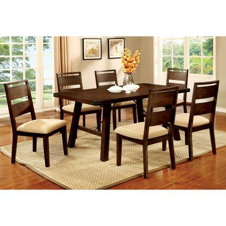 Furniture of America Hockenberry 7 Piece Dining Table Set