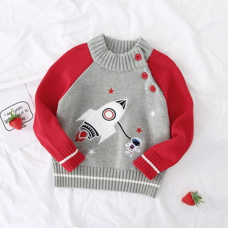 RPVATI Toddler Baby Boy Girl Crewneck Sweater Cute Cartoon Long Sleeve Sweaters Knitting Clothes 18M-7Y
RPVATI Toddler Baby Boy Girl Crewneck Sweater Cute Cartoon Long Sleeve Sweaters Knitting Clothes 18M-7Y