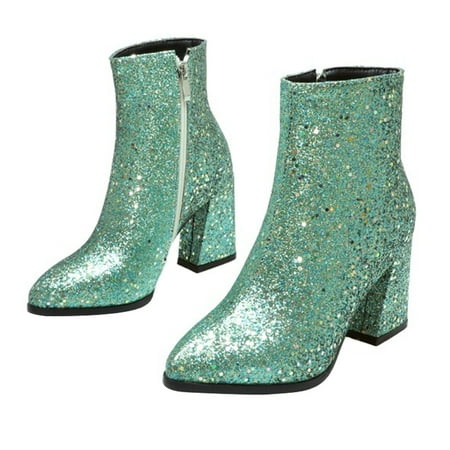 HOMEMAXS 1 Pair High Heel Sequins Ankle Boots Pointed Toe Women s Boots Side Zipper Boots
HOMEMAXS 1 Pair High Heel Sequins Ankle Boots Pointed Toe Women s Boots Side Zipper Boots