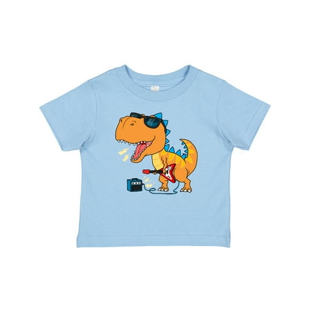 Inktastic Dinosaur Guitar Gift Baby Boy T-Shirt