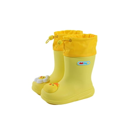 Gomelly Kids Garden Shoes Waterproof Rubber Boots Cartoon Rain Boot Comfort Rainboot Children Boys Girls Yellow Drawstring 9C
Gomelly Kids Garden Shoes Waterproof Rubber Boots Cartoon Rain Boot Comfort Rainboot Children Boys Girls Yellow Drawstring 9C