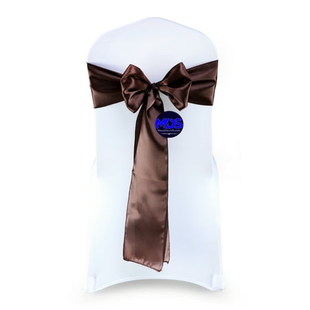 MDS Pack of 25 Satin Chair Sashes Bow Sash for Wedding and Events Decor -Coffee
MDS Pack of 25 Satin Chair Sashes Bow Sash for Wedding and Events Decor -Coffee