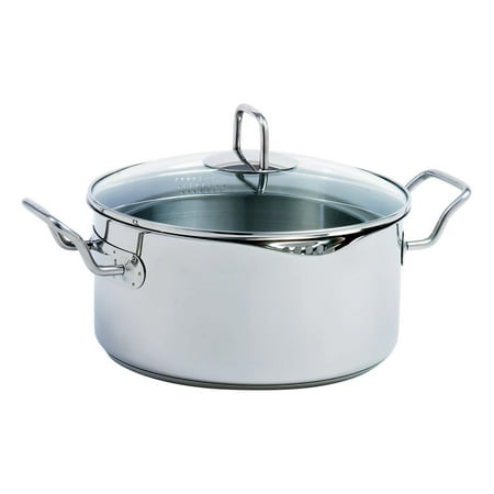 CintBllTer KRONA 5 Quart Vented Pot with Straining Lid Stainless Steel 645 Silver
CintBllTer KRONA 5 Quart Vented Pot with Straining Lid Stainless Steel 645 Silver
