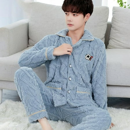 CoCopeaunt Pajamas mens autumn and winter Korean version of thickened velvet mens coral velvet winter warm suit long-sleeved home wear
CoCopeaunt Pajamas mens autumn and winter Korean version of thickened velvet mens coral velvet winter warm suit long-sleeved home wear