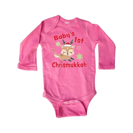 Inktastic Baby s 1st Chrismukkah with Cute Reindeer and Snowflakes Gift Baby Boy or Baby Girl Long Sleeve Bodysuit
Inktastic Baby s 1st Chrismukkah with Cute Reindeer and Snowflakes Gift Baby Boy or Baby Girl Long Sleeve Bodysuit