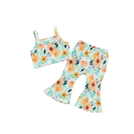 ZIYIXIN Newborn Infant Baby Girl Clothes Sleeveles Tank Top Flare Pant Bell-Bottom Summer Two-Pieces Floral Set Green Yellow 9-12 Months
ZIYIXIN Newborn Infant Baby Girl Clothes Sleeveles Tank Top Flare Pant Bell-Bottom Summer Two-Pieces Floral Set Green Yellow 9-12 Months