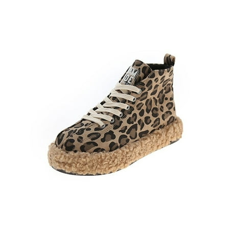 Tenmix Ladies Fashion Shoe Leopard Casual Shoes Platform Ankle Boot Lace Up Low Calf Boots Party Comfort Non-slip Short Booties Leopard Cotton 7.5
Tenmix Ladies Fashion Shoe Leopard Casual Shoes Platform Ankle Boot Lace Up Low Calf Boots Party Comfort Non-slip Short Booties Leopard Cotton 7.5