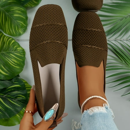 Women s Daily Breathable Comfy Shoes Solid Color Mary Janes Slip On Lightweight Non-slip Soft Knit Minimalist Shoes
Women s Daily Breathable Comfy Shoes Solid Color Mary Janes Slip On Lightweight Non-slip Soft Knit Minimalist Shoes