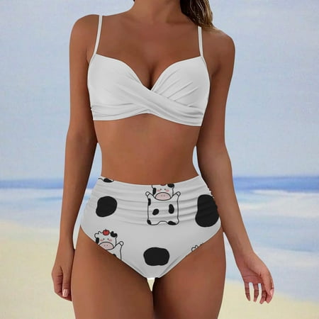 TIANEK Women Bikini 2023 Surf Cow Print Padded Push-Up Bra Sport Yoga Split Mother s Day Summer Japan High Waist Halter Swimsuit for Women Clearance
TIANEK Women Bikini 2023 Surf Cow Print Padded Push-Up Bra Sport Yoga Split Mother s Day Summer Japan High Waist Halter Swimsuit for Women Clearance