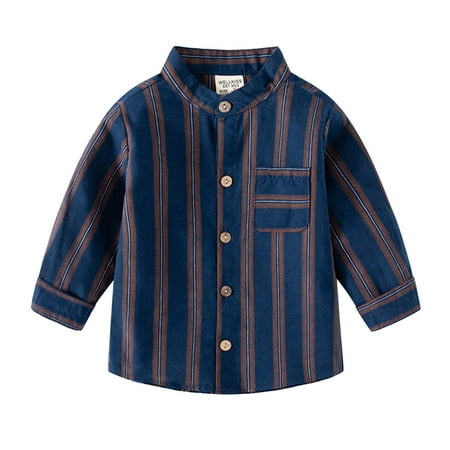 Boy Tshirts Toddler Kids Flannel Stripe Shirt Jacket Long Sleeve Lapel Button Down Shacket Baby Girls Pockets Shirt Top Coat Outwear For 4-5 Years
Boy Tshirts Toddler Kids Flannel Stripe Shirt Jacket Long Sleeve Lapel Button Down Shacket Baby Girls Pockets Shirt Top Coat Outwear For 4-5 Years