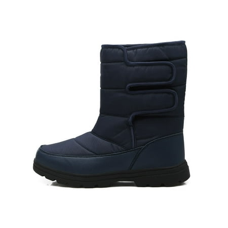 Crocowalk Men s Winter Snow Boots Pull-On Insulated Waterproof Winter Snow Boots