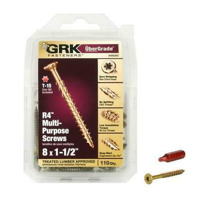 2PK GRK Fasteners UberGrade No. 8 x 1-1/2 in. L Star Flat Head Steel Multi-Purpose Screw
2PK GRK Fasteners UberGrade No. 8 x 1-1/2 in. L Star Flat Head Steel Multi-Purpose Screw