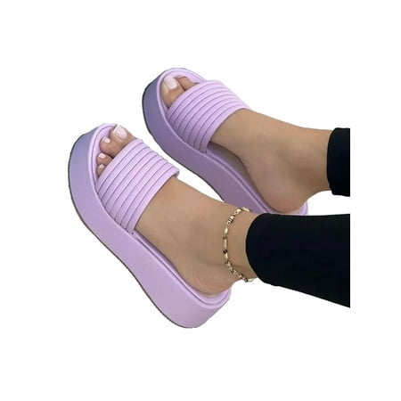 Woobling Women Slippers Summer Beach Shoe Platform Slides Comfortable Slide Slipper Indoor Outdoor Pool Casual Shoes Purple 7.5
Woobling Women Slippers Summer Beach Shoe Platform Slides Comfortable Slide Slipper Indoor Outdoor Pool Casual Shoes Purple 7.5