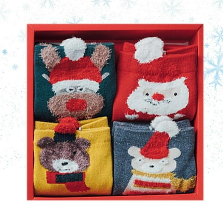 Ipretty Christmas Socks 4 Pair Cute Novelty Cozy Christmas Socks Gifts for Girl Women Winter Holiday Bed Set Cute Plush Crew Soft Sleeping Fleece Unisex with Box right
Ipretty Christmas Socks 4 Pair Cute Novelty Cozy Christmas Socks Gifts for Girl Women Winter Holiday Bed Set Cute Plush Crew Soft Sleeping Fleece Unisex with Box right