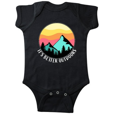 Inktastic It s Better Outdoors Mountains at Sunset Gift Baby Boy or Baby Girl Bodysuit
Inktastic It s Better Outdoors Mountains at Sunset Gift Baby Boy or Baby Girl Bodysuit