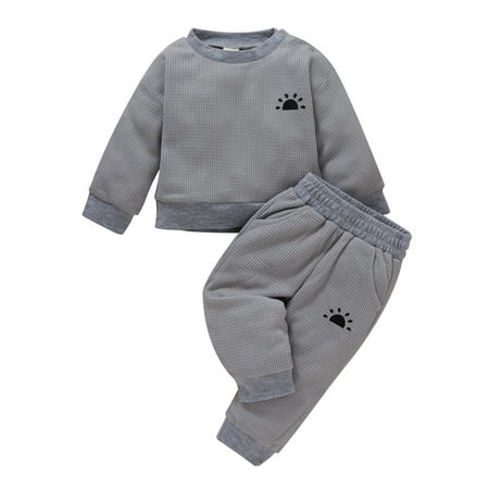 2 Pack Baby Infant Sweatsuit(3-18 M)toddler Kids Girls Boys Embroidery Solid Color Sweatshirt Long Sweatpants Clothes Sets Spring Fall Outfits Gray 6-9 Months
2 Pack Baby Infant Sweatsuit(3-18 M)toddler Kids Girls Boys Embroidery Solid Color Sweatshirt Long Sweatpants Clothes Sets Spring Fall Outfits Gray 6-9 Months