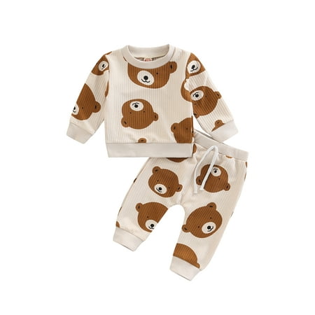 ZAXARRA Baby Pants Set Cartoon Tiger/Bear Print Long Sleeve Crewneck Tops + High Waist High Stretch Trousers
ZAXARRA Baby Pants Set Cartoon Tiger/Bear Print Long Sleeve Crewneck Tops + High Waist High Stretch Trousers