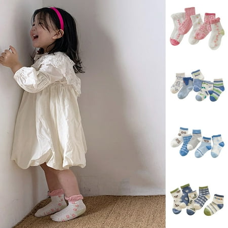 Yesbay 5 Pairs Toddler Socks Exquisite Pattern Wear Resistant Cotton Cartoon Print Anti-Skid Washable Baby Girls Socks Baby Supplies
Yesbay 5 Pairs Toddler Socks Exquisite Pattern Wear Resistant Cotton Cartoon Print Anti-Skid Washable Baby Girls Socks Baby Supplies