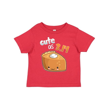 Inktastic Cute As 3.14 Pi Day Pumpkin Pie Pun Gift Toddler Boy or Toddler Girl T-Shirt