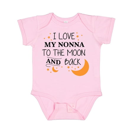 Inktastic I Love My Nonna to the Moon and Back Gift Baby Boy or Baby Girl Bodysuit