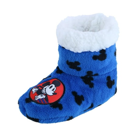Textiel Trade Kids Disney Mickey Mouse Print Bootie Slipper