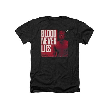 Dexter Crime Drama Showtime TV Series Blood Never Lies Adult Heather T-Shirt Tee
