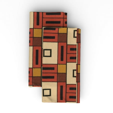 Linen Cotton Canvas Dinner Napkins (Set of 2) - Age 37 Geometric Vintage Mod Squares Mid Century Retro European Classical Church Traditional Mosaic Print Cloth Dinner Napkins by Spoonflower
Linen Cotton Canvas Dinner Napkins (Set of 2) - Age 37 Geometric Vintage Mod Squares Mid Century Retro European Classical Church Traditional Mosaic Print Cloth Dinner Napkins by Spoonflower
