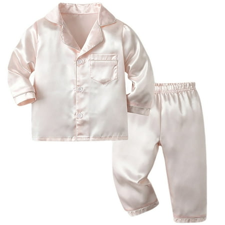 MANHUJI Christmas Boys Girls Silk Pajamas Set Long Sleeve Solid Color Shirt + Pants Set Single Breasted Sateen Pajamas Two Loungewear Kids Pajamas Set Deals (Beige 120)
MANHUJI Christmas Boys Girls Silk Pajamas Set Long Sleeve Solid Color Shirt + Pants Set Single Breasted Sateen Pajamas Two Loungewear Kids Pajamas Set Deals (Beige 120)