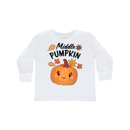 Inktastic Middle Pumpkin with Fall Leaves Gift Toddler Boy or Toddler Girl Long Sleeve T-Shirt
Inktastic Middle Pumpkin with Fall Leaves Gift Toddler Boy or Toddler Girl Long Sleeve T-Shirt