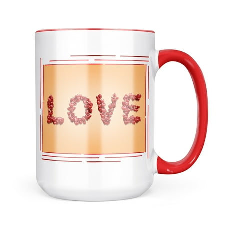 Neonblond Love Hearts Mug gift for Coffee Tea lovers