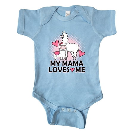 Inktastic My Mama Loves Me Llama Gift Baby Girl Bodysuit